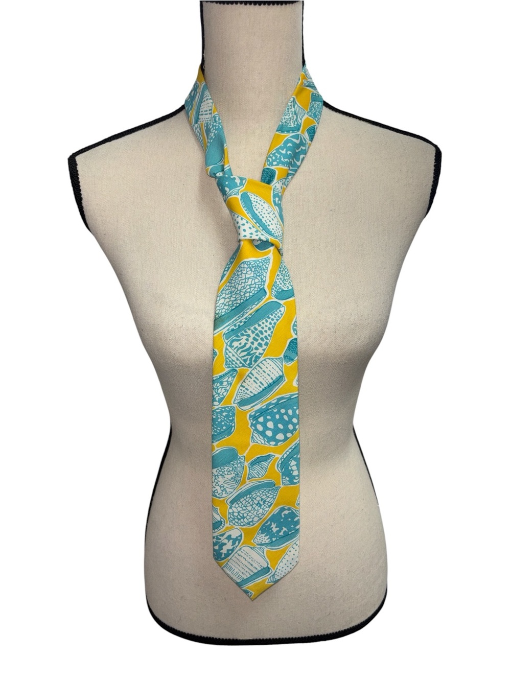 Rare Vintage (60’s-70’s) Lilly Pulitzer Men’s Stuff Palm Beach Shells Necktie